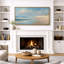 «Soft Blue Ocean Shoreline Seascape Coastal Landscape», très grandes photos, impression sur toile encadrée-125011743-125011741