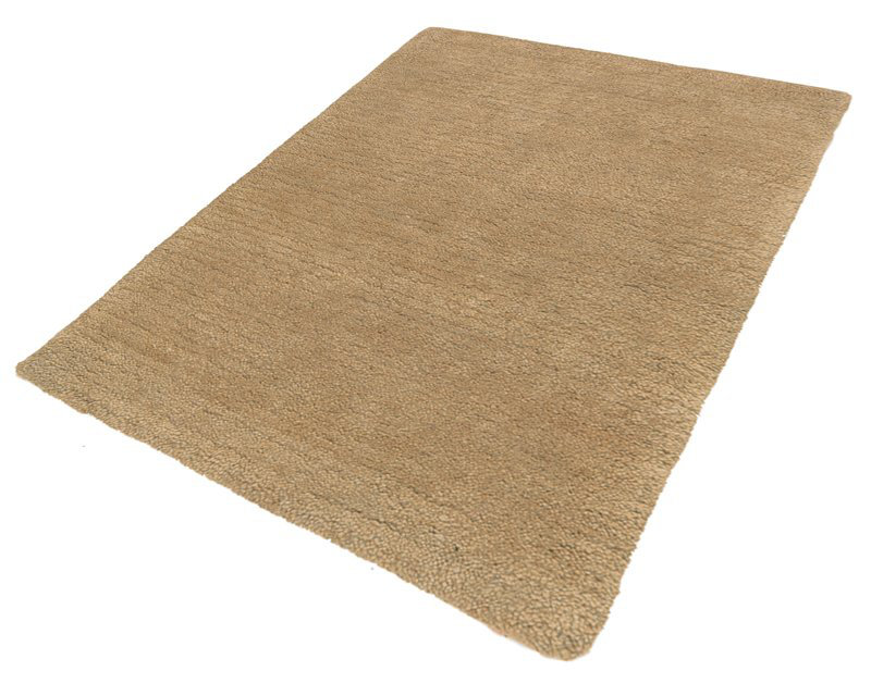 Sprouts Wool Area Rug in Beige, Rectangle 9' x 12'