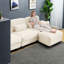 Canapé modulaire en chenille beige modulaire pour la maison