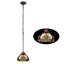  Mini-luminaire suspendu 1 lumière en verre coloré de style Tiffany Liaison Victorian, abat-jour 8 po