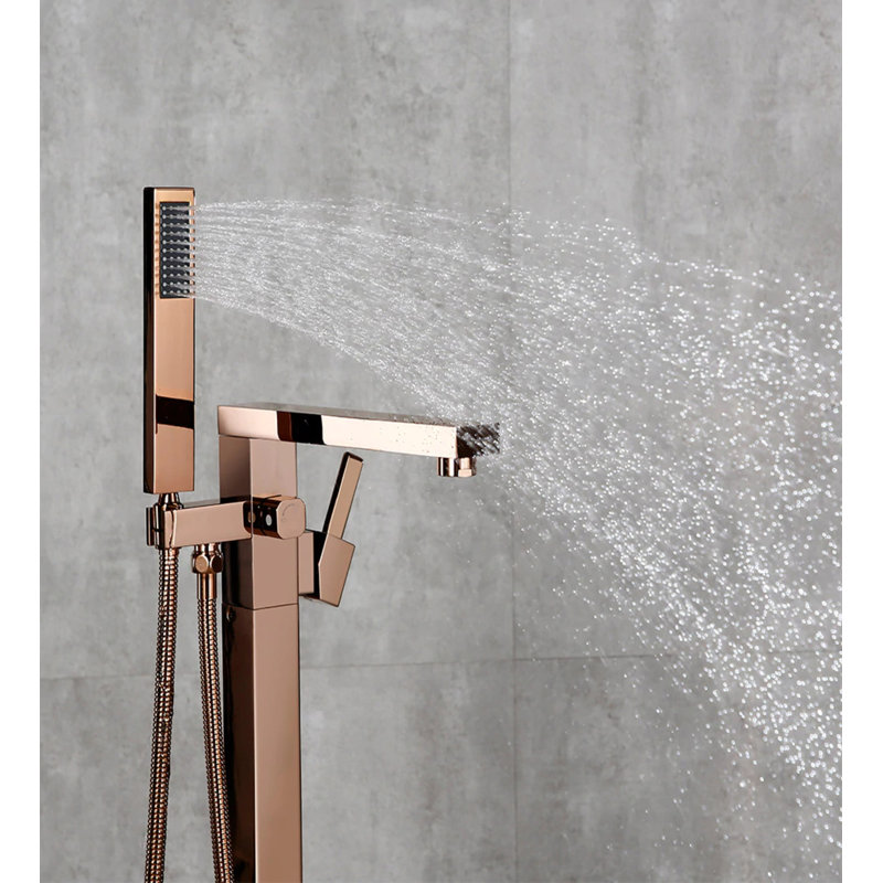 Robinet de baignoire sur pieds à poignée simple
