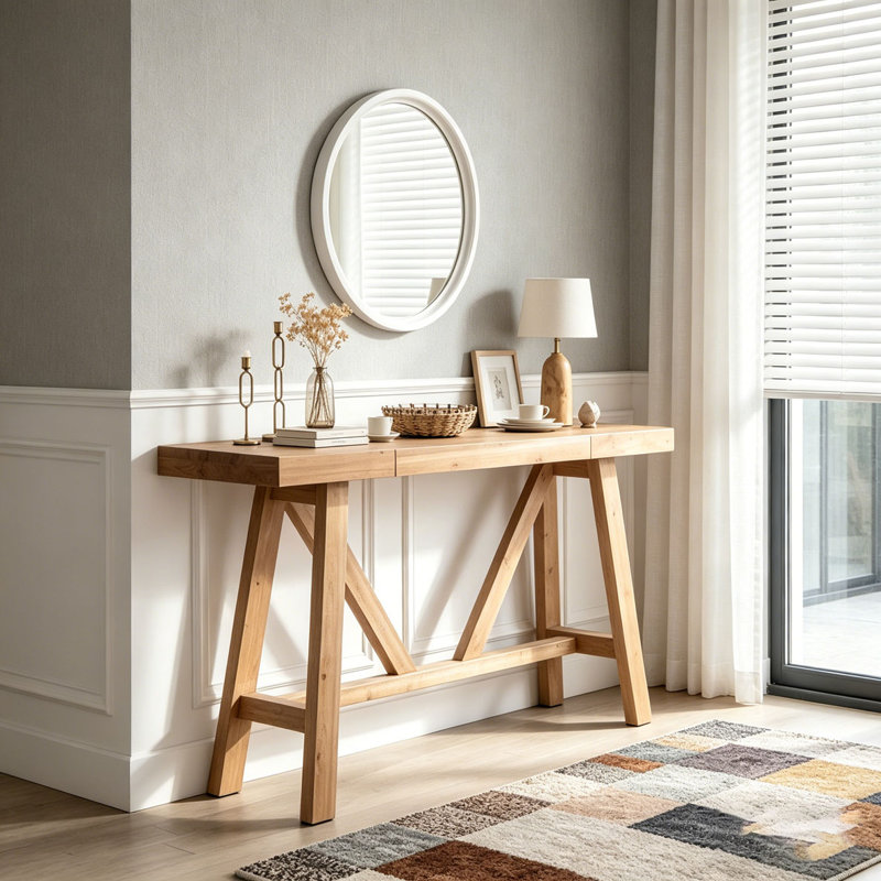 Console en bois 58,5 "