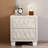 Elegant Velvet Nightstand With 2 Drawers And Crystal Handle, Storage Bedside Table With Button-Tufted-1957533875
