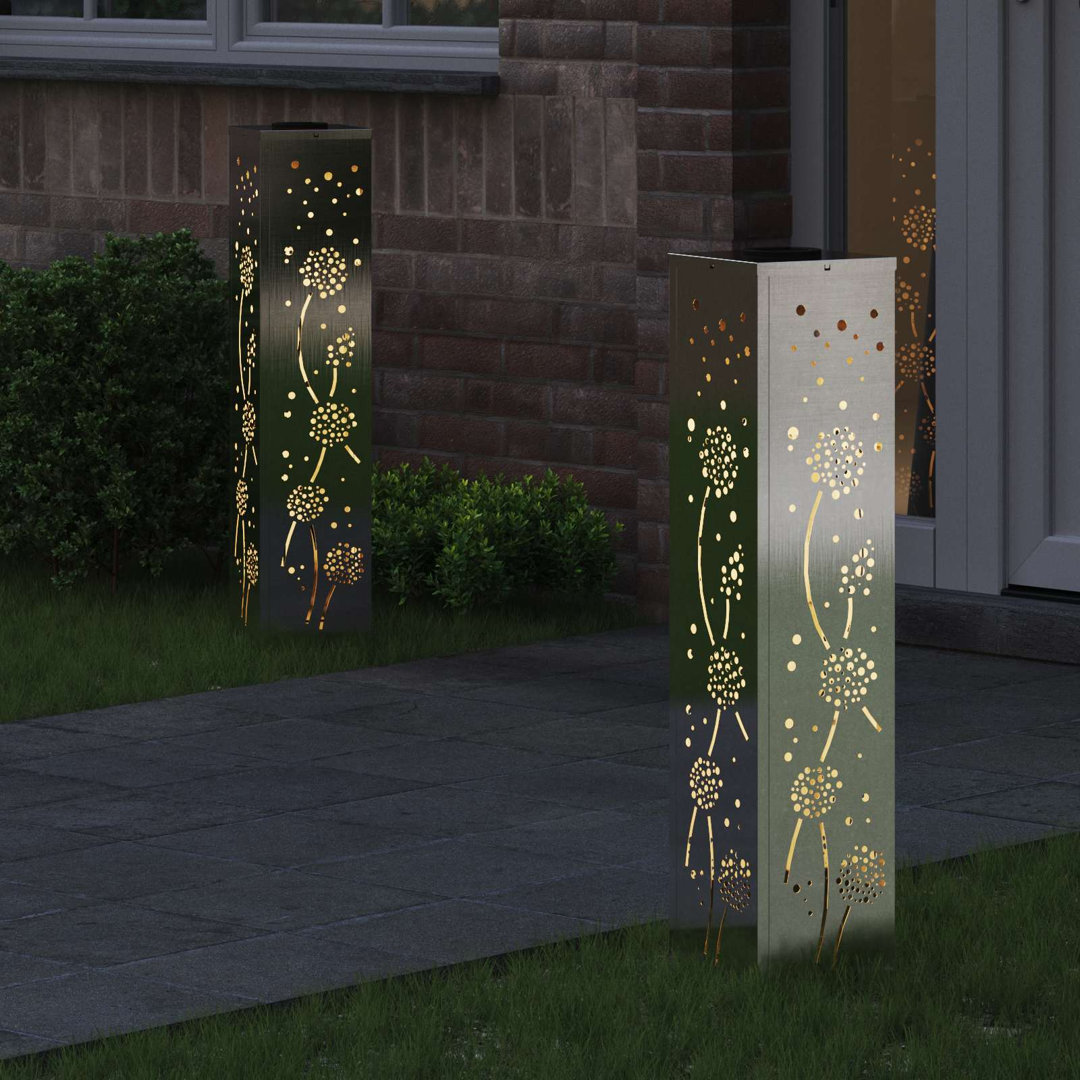 Solar Powered Steel Pathway Light