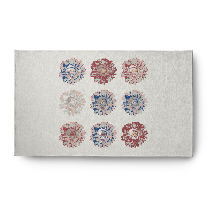 Tapis en chenille à motif floral Gypsy, Rectangle 3 pi x 5 pi