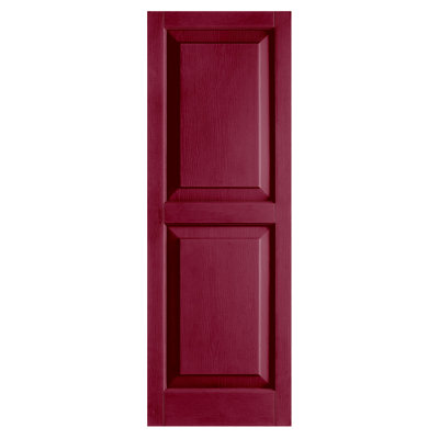 Standard Raised Panel Vinyl Shutters Pair