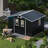 Outdoor Storage Shed, 8X10  Protective Film, Four Daylight Windows Lockable Doors,A Practical And Thoughtful Gift-123924688-123924687
