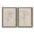 Toile avec cadre gris