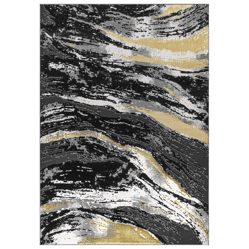 Abstract Indoor / Outdoor Area Rug, Rectangle 160 x 230cm
