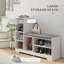 Banc de rangement rembourré 100% polyester Louberta