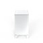 Ghita 80cm Extra Wide Modern Mirrored Glass Bedside Table 3 Drawer