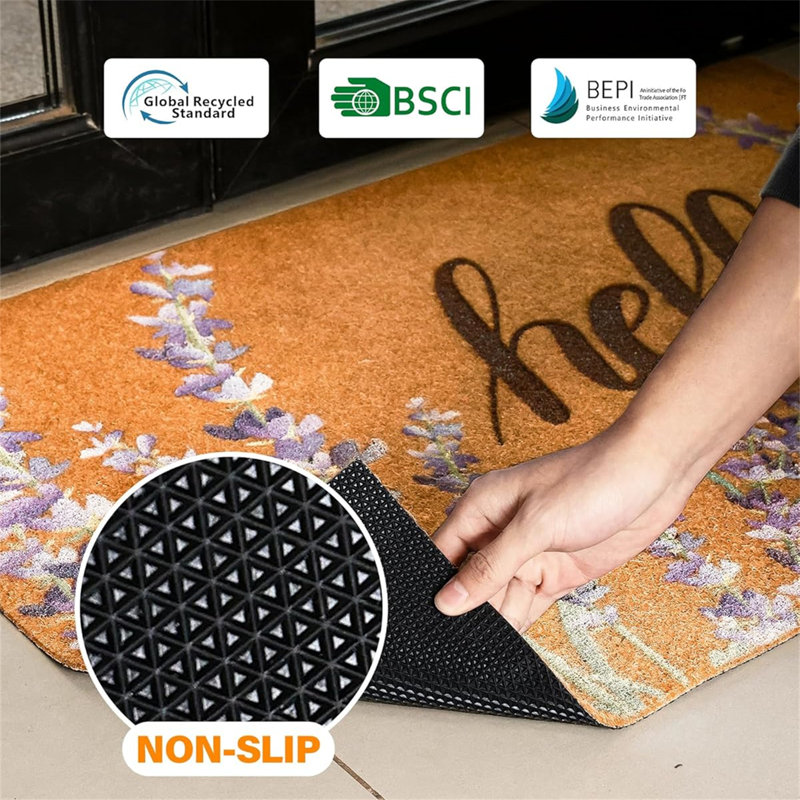 Tapis de porte antidérapant pour l'extérieur et l'intérieur: Tapis de bienvenue intérieur et extérieur durable
