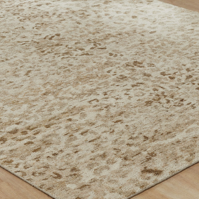 Toros Hand Knotted Wool Abstract Area Rug, Rectangle 10' x 14'