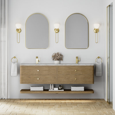 Meuble-lavabo double l 72 po Allamari