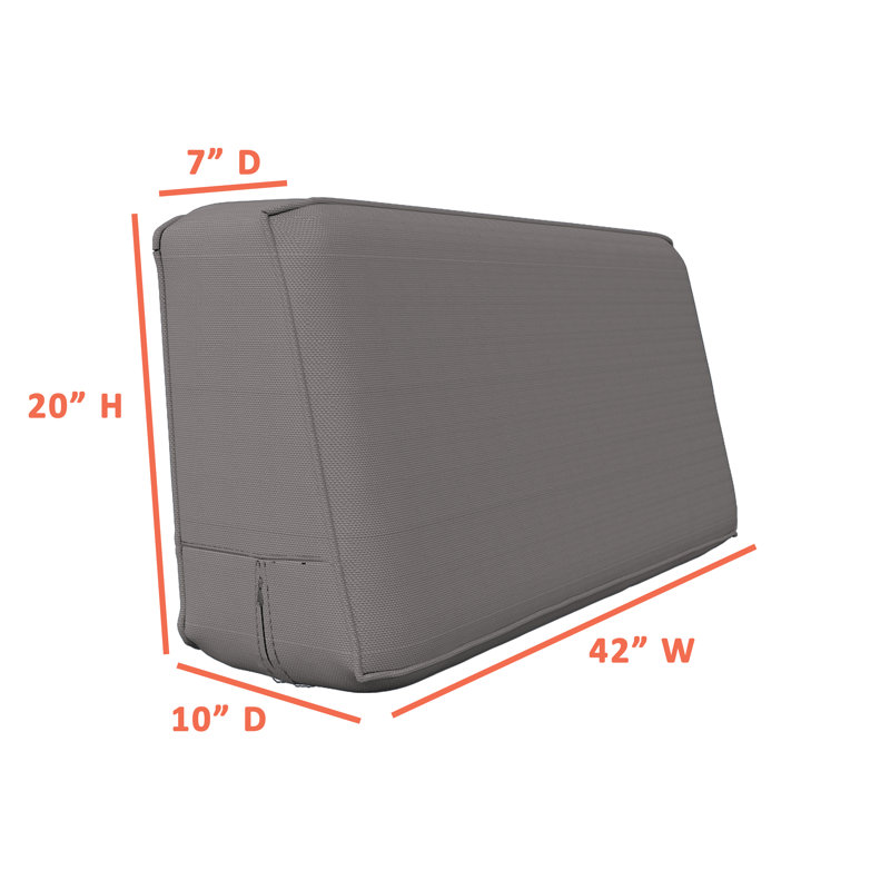 Housse de coussin d'extérieur, 42", Gris
