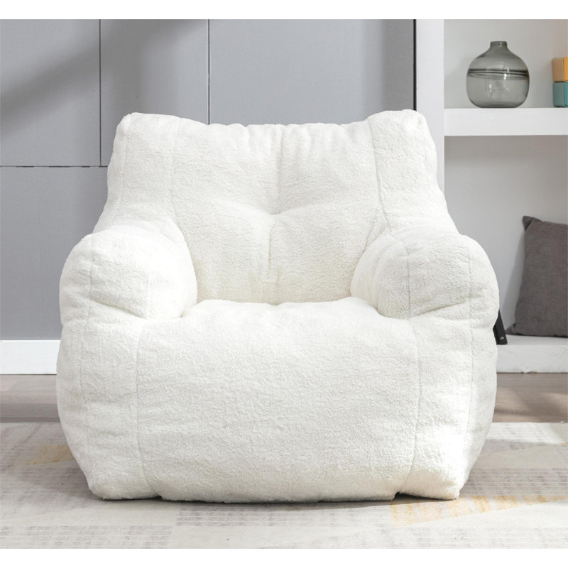 Teddy Classic Bean Bag, White