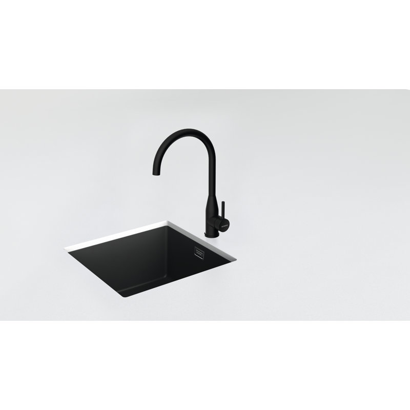 Schock Single Lever Monobloc Tap, Black