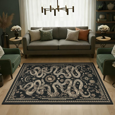 Tapis 9 pi x 12 pi pour salon Vintage