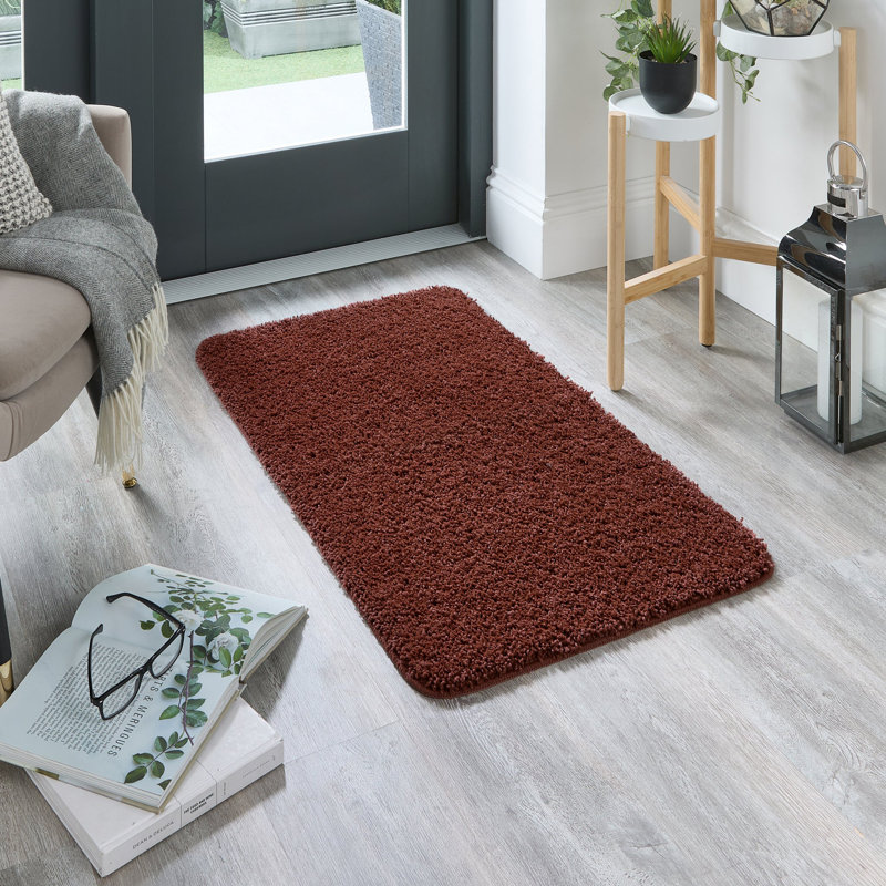 Solid Colour Machine Tufted Area Rug, Rectangle 60 x 100 cm