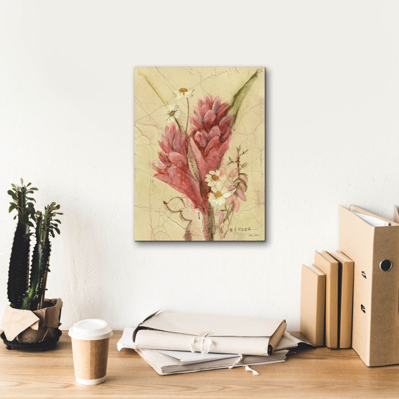 «Ginger» par Cheri Blum, art mural sur toile, H 16 po x l 12 po x P 0,75 po