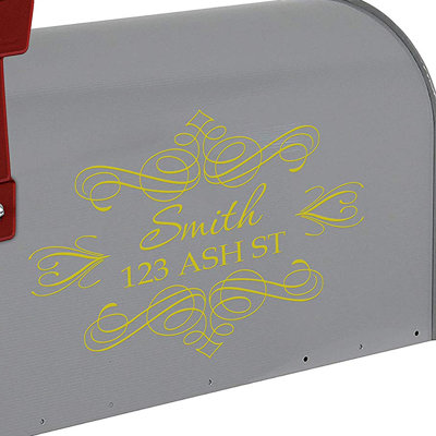 Décalcomanie murale personnalisable adresse de boîte aux lettres personnalisée
