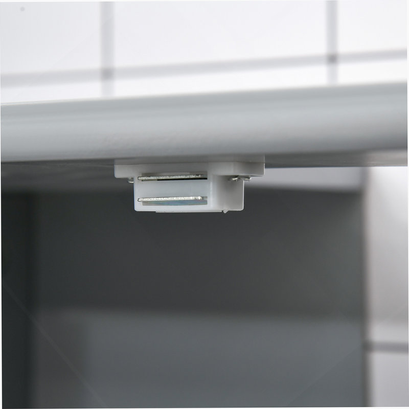 Armoire de salle de bain sous le lavabo avec 2 portes et tablette, meuble-lavabo à piédestal , Bleu
