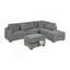 Canapé modulaire réversible en velours côtelé Camel-1773831372