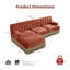 Canapé modulaire en velours 3 places Cloud-133592289