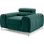 Fauteuil d'appoint moderne Laurence - Vert turquoise-1092169576