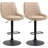 Swivel Upholstered Adjustable Height Counter Stool with Metal Frame-1343206098