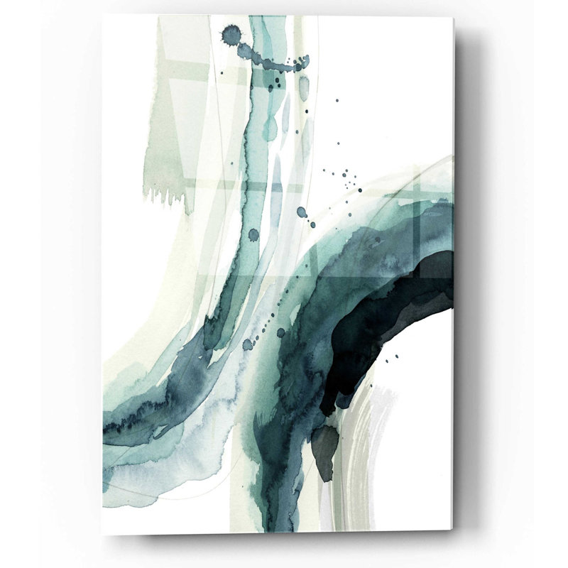 "Profondeur II" par Grace Popp, art mural en verre acrylique, H 16 po x l 12 po x P 0,13 po