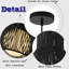 1-Light Modern Black Unique/Statement Hand-Woven Rattan Chandelier Bubble Trasitional Cylinder Medium Natura Pendant Light For Bedroom