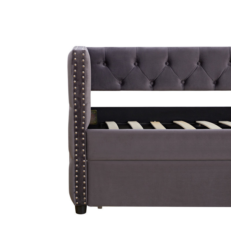 House of Hampton® Jayliany Upholstered Daybed with Trundle | Wayfair