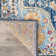Furtado Oriental Blue/Orange/Yellow Area Rug