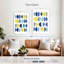 Avery bleu jaune moderne II-108360567