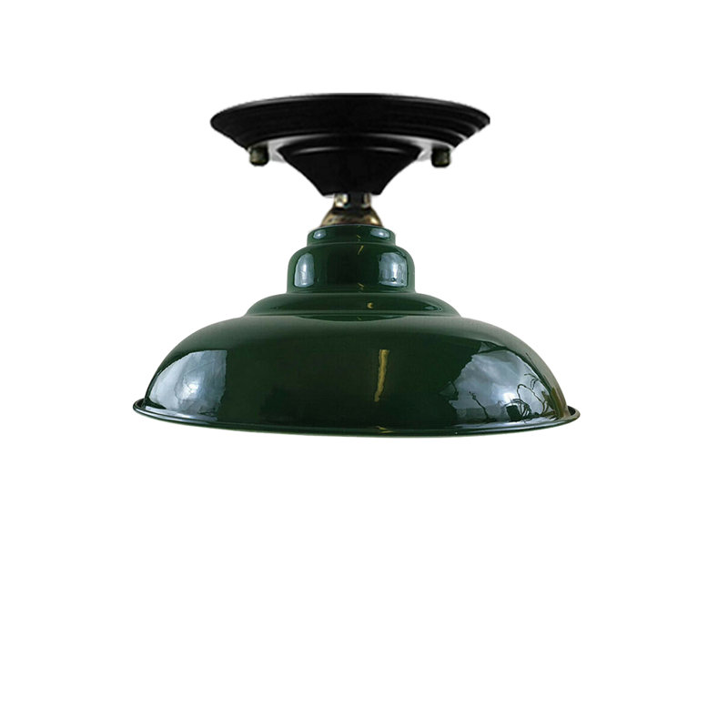 Wilken Semi Flush Mount, Green