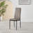 Edward Statement Pedestal Dining Table Set with 4 Luxury Faux Leather Upholstered Dining Chairs-941831190-941831199