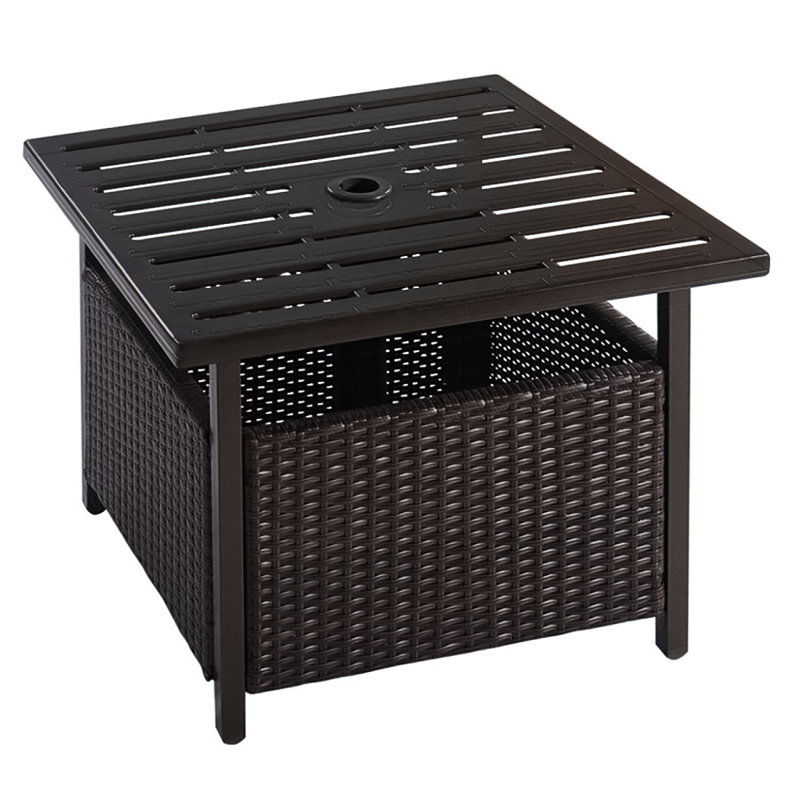 Table d'appoint en acier pour terrasse Bertina