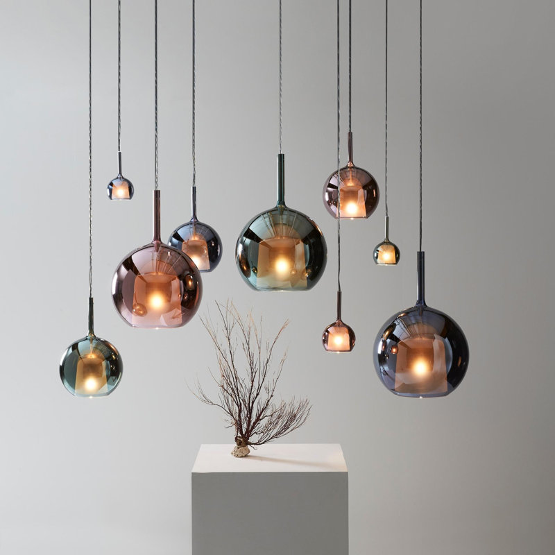 GLO 1 - Light Pendant, Medium, Titanium, Bronze