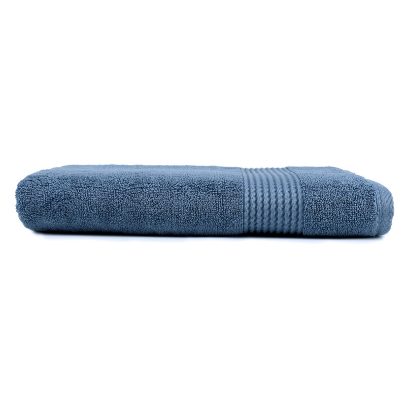 Adlena Turkish Cotton Bath Towel, Navy Blue