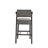 Cardone Wood Finish Chair - Black Wash Finish Frame, Charcoal Vegan Leather-1908467717