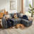 90.9'' L-Shaped Pull-Out Sofa Bed-624163970