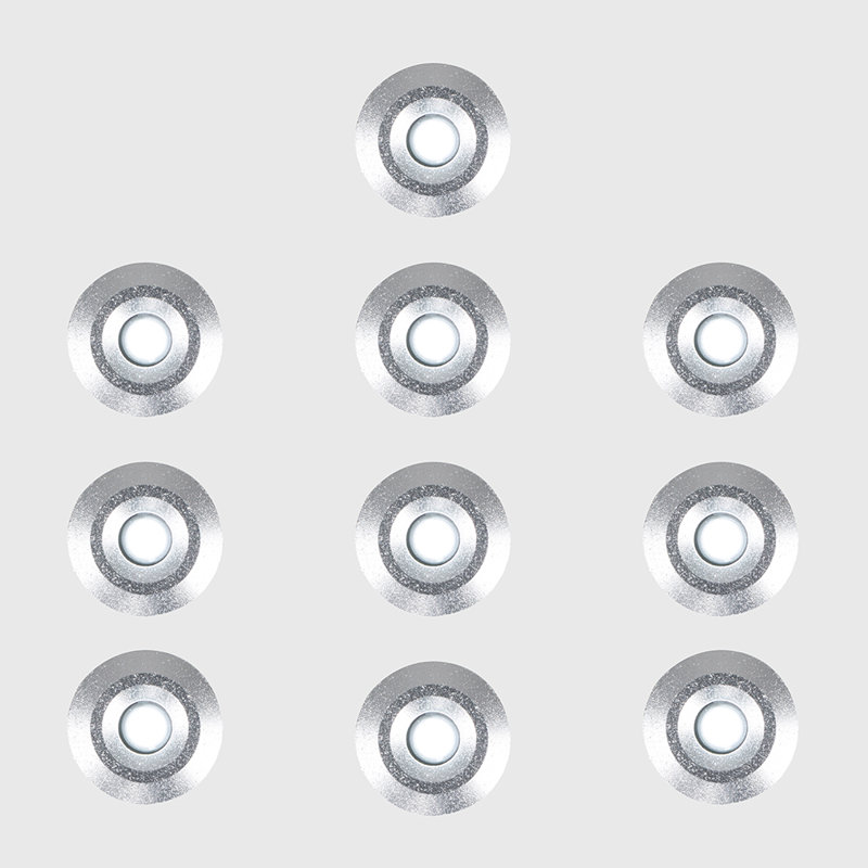 Plug-in Integrated LED Steel Deck Light, White