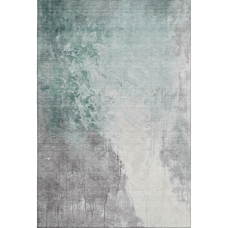 Premium Machine Washable Stallings AMF1842 Abstract Rug, Rectangle 8' x 10'