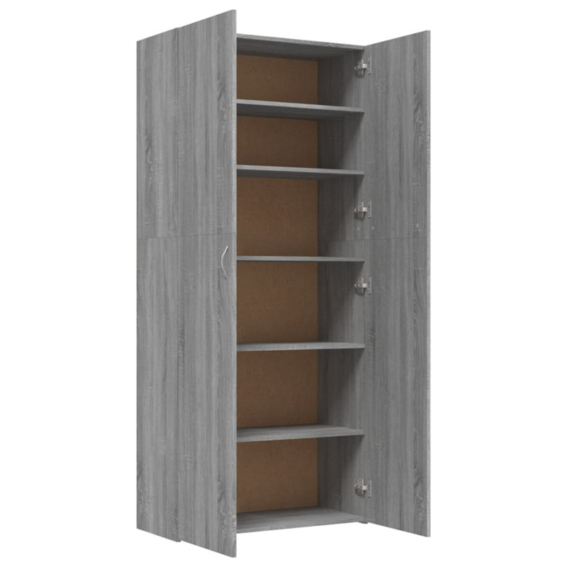 Rovner 24 Pair Shoe Storage Cabinet, Grey
