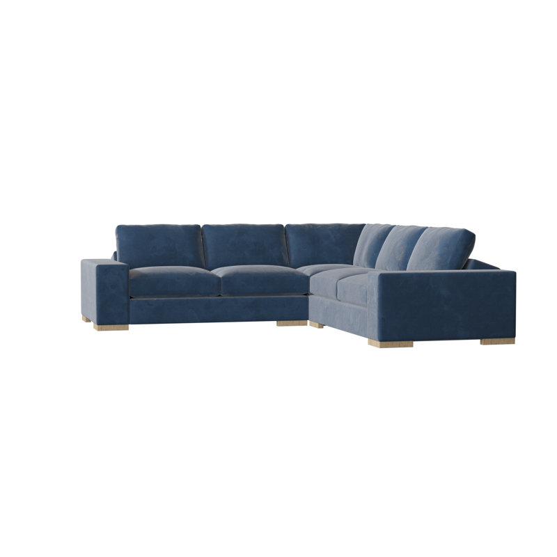 Canapé modulaire Brann de 120 po de largeur Brann, Naturel, Velours lapis