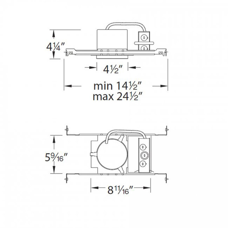 Recessed Lighting Housing for New Construction