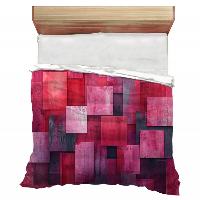 Abstract Cubism Art Geometric Comforter, Twin Comforter