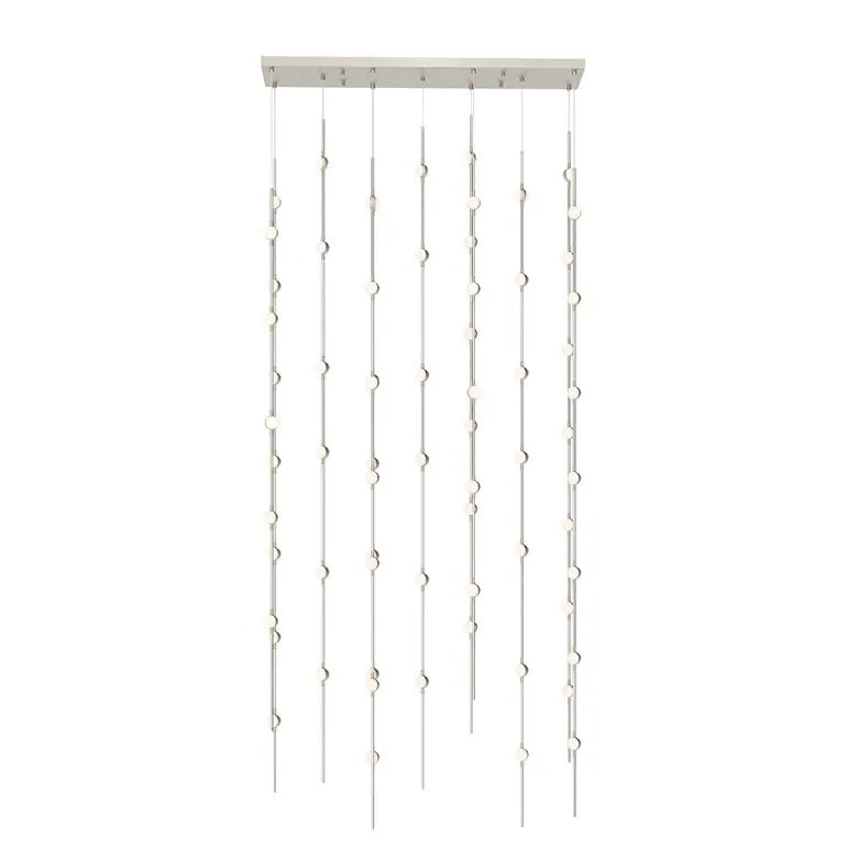 Constellation 69 - Light LED Pendant, 277 V, 2700K, Satin Brass/Clear