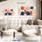 Wine Shapes And Colors Multi Piece Canvas Print-93062891
